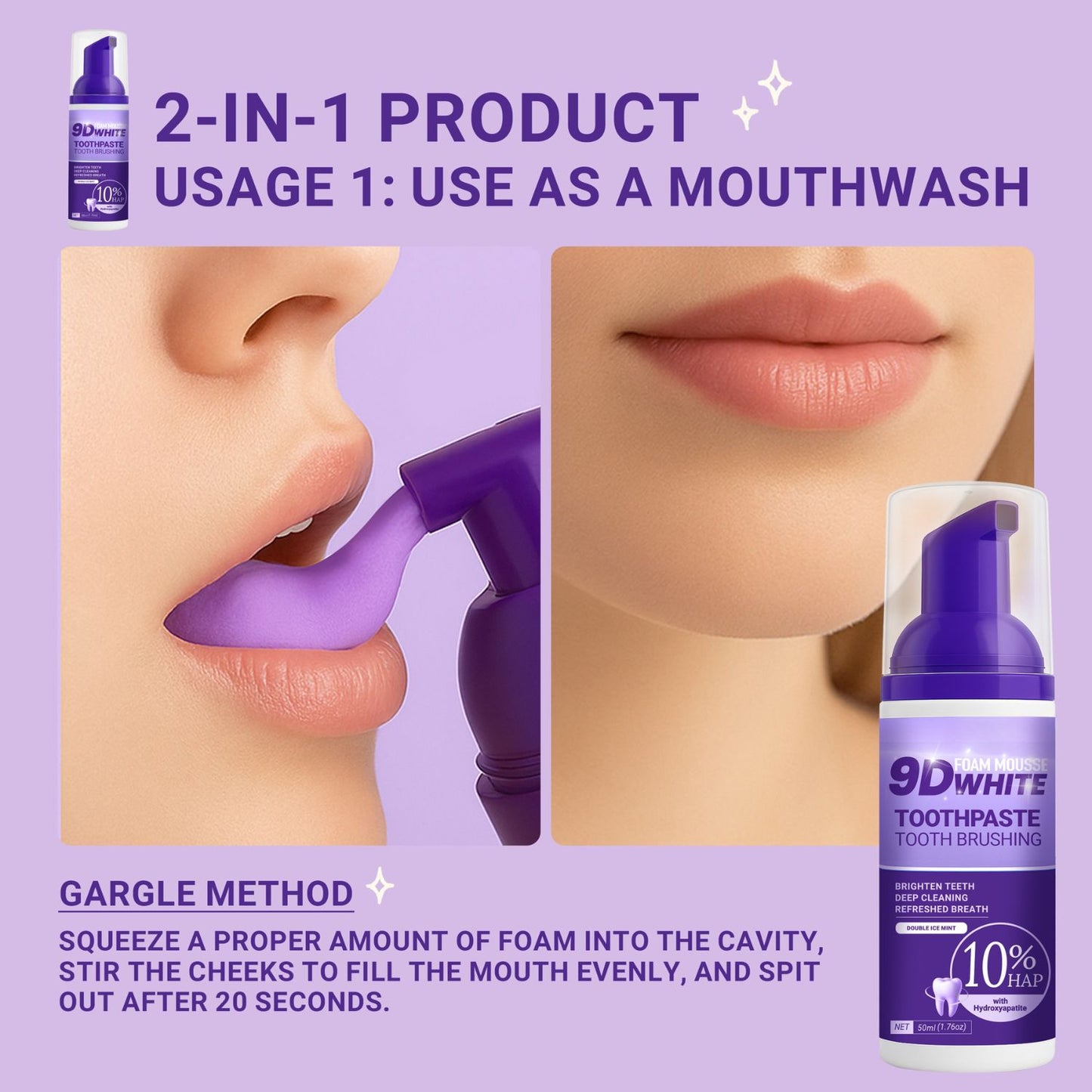 Premium Teeth Whitening Foam