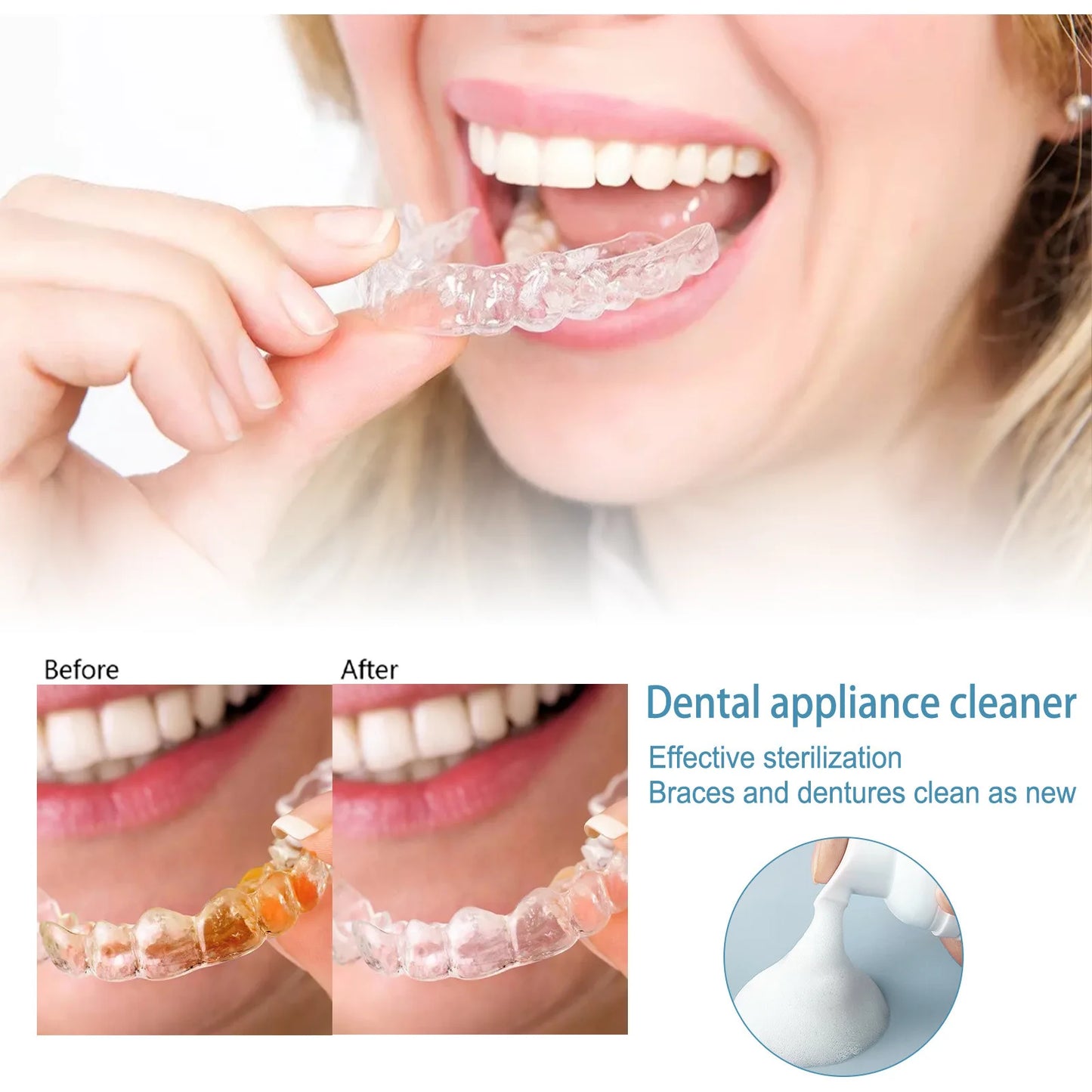 Denture Cleaner Foam